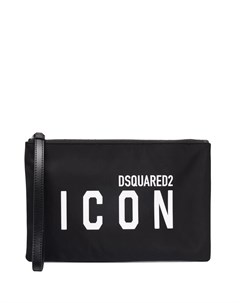 Клатч с логотипом Icon Dsquared2