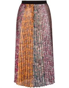 Плиссированная юбка миди с цветочным принтом Pinko