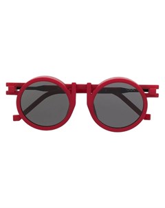 Солнцезащитные очки в круглой оправе из коллаборации с Kengo Kuma Vava eyewear
