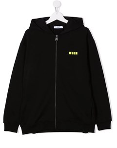 Худи на молнии с логотипом Msgm kids