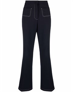 Расклешенные брюки с контрастной строчкой Giambattista valli