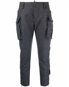 Укороченные брюки с карманами карго Dsquared2