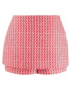 Трикотажные шорты юбка с логотипом Valentino