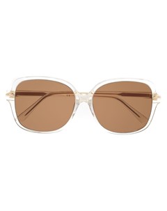 Солнцезащитные очки в массивной оправе Bottega veneta eyewear