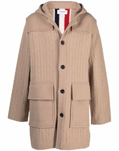 Однобортное пальто с полосками RWB Thom browne