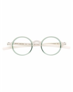 Двухцветные очки в круглой оправе Mykita