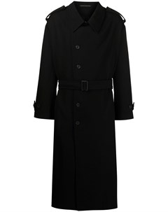 Двубортное шерстяное пальто Yohji yamamoto