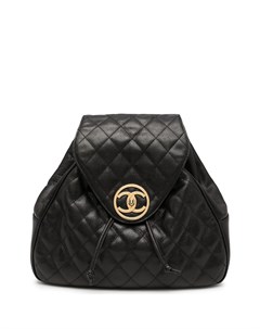 Стеганый рюкзак 1990 х годов с логотипом CC Chanel pre-owned