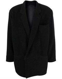 Шерстяное пальто 1980 х годов с вышивкой Versace pre-owned