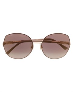 Солнцезащитные очки в массивной оправе Jimmy choo eyewear