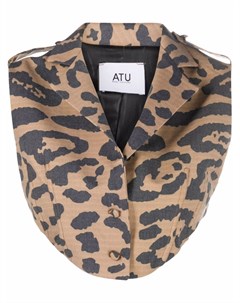 Укороченный топ с леопардовым принтом Atu body couture