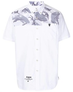Рубашка с короткими рукавами и камуфляжным принтом Aape by a bathing ape