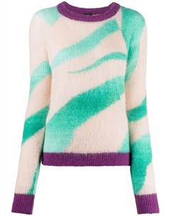 Трикотажный свитер с абстрактным узором Pinko