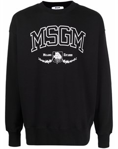 Толстовка с круглым вырезом и логотипом Msgm