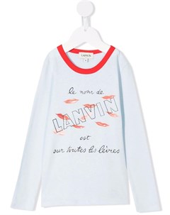 Топ с логотипом Lanvin enfant