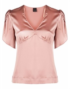 Блузка с объемными короткими рукавами Pinko