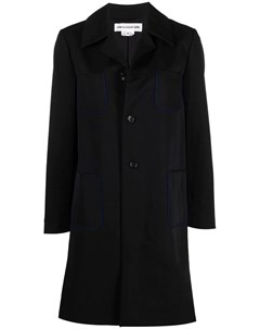 Пальто с карманами и контрастной отделкой Comme des garcons girl