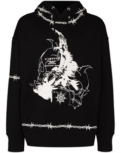 Толстовка с капюшоном и принтом Gothic Givenchy
