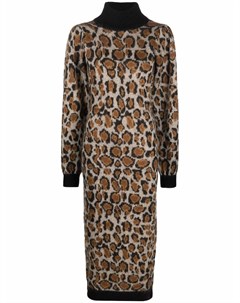 Трикотажное платье с леопардовым принтом Rotate