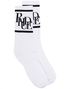 Полосатые носки с логотипом Rhude