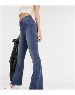 Расклешенные выбеленные джинсы с моделирующим эффектом и завышенной талией ASOS DESIGN Petite Asos petite