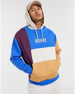 Худи в стиле oversized с прямоугольниками и принтом на груди Asos design