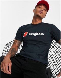 Черная футболка с логотипом на груди Heritage Berghaus