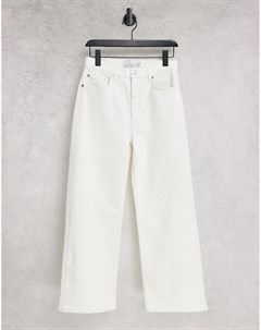 Белые широкие джинсы из материала с добавлением органического хлопка с высокой талией & other stories