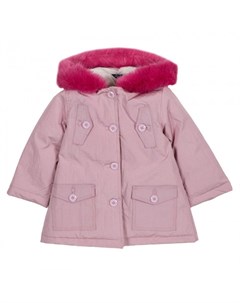 Куртка для девочек с розовым мехом Chicco
