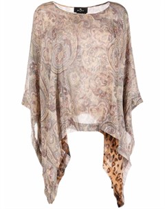 Блузка с леопардовым принтом Etro