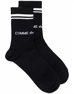 Носки вязки интарсия с логотипом Comme des garçons homme plus