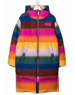 Разноцветное пальто с капюшоном Molo