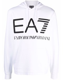 Толстовка с капюшоном и логотипом Ea7 emporio armani