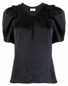 Атласная блузка с объемными рукавами Zadig&voltaire