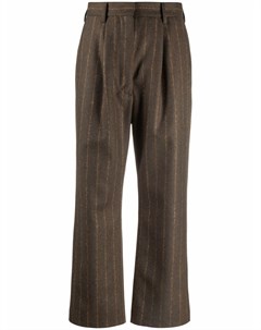 Полосатые брюки с завышенной талией Mm6 maison margiela