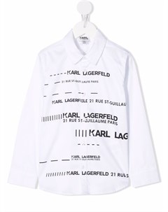 Рубашка с логотипом Karl lagerfeld kids