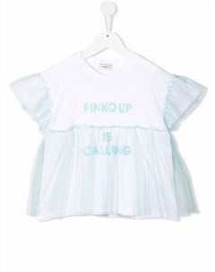 Многослойная блузка с надписью Pinko kids
