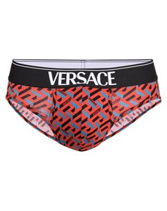 Трусы брифы с узором Greca Versace