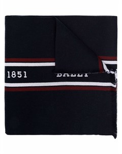 Шерстяной шарф с логотипом Bally