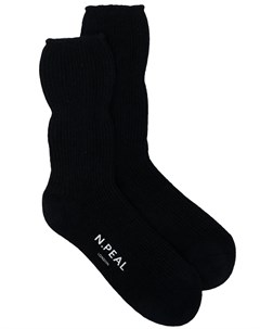 Кашемировые носки в рубчик N.peal