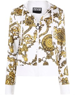 Худи на молнии с узором Baroque Versace jeans couture
