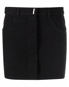 Джинсовая юбка мини с завышенной талией Givenchy