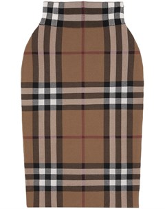 Жаккардовая юбка миди в клетку Vintage Check Burberry