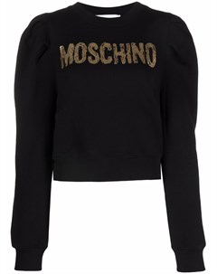 Толстовка с объемными рукавами и логотипом Moschino