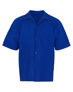 Плиссированная рубашка с короткими рукавами Homme plissé issey miyake
