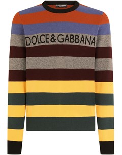 Кашемировый джемпер вязки интарсия Dolce&gabbana