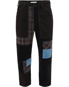 Укороченные брюки в технике пэчворк Jw anderson