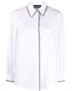 Рубашка на пуговицах с декоративной строчкой Boutique moschino