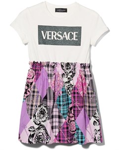 Платье футболка с логотипом Versace kids