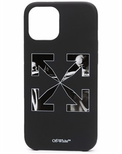 Чехол для iPhone 12 Pro Max с логотипом Caravaggio Arrows Off-white